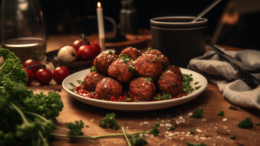 Image of BBQ turkey meatballs.