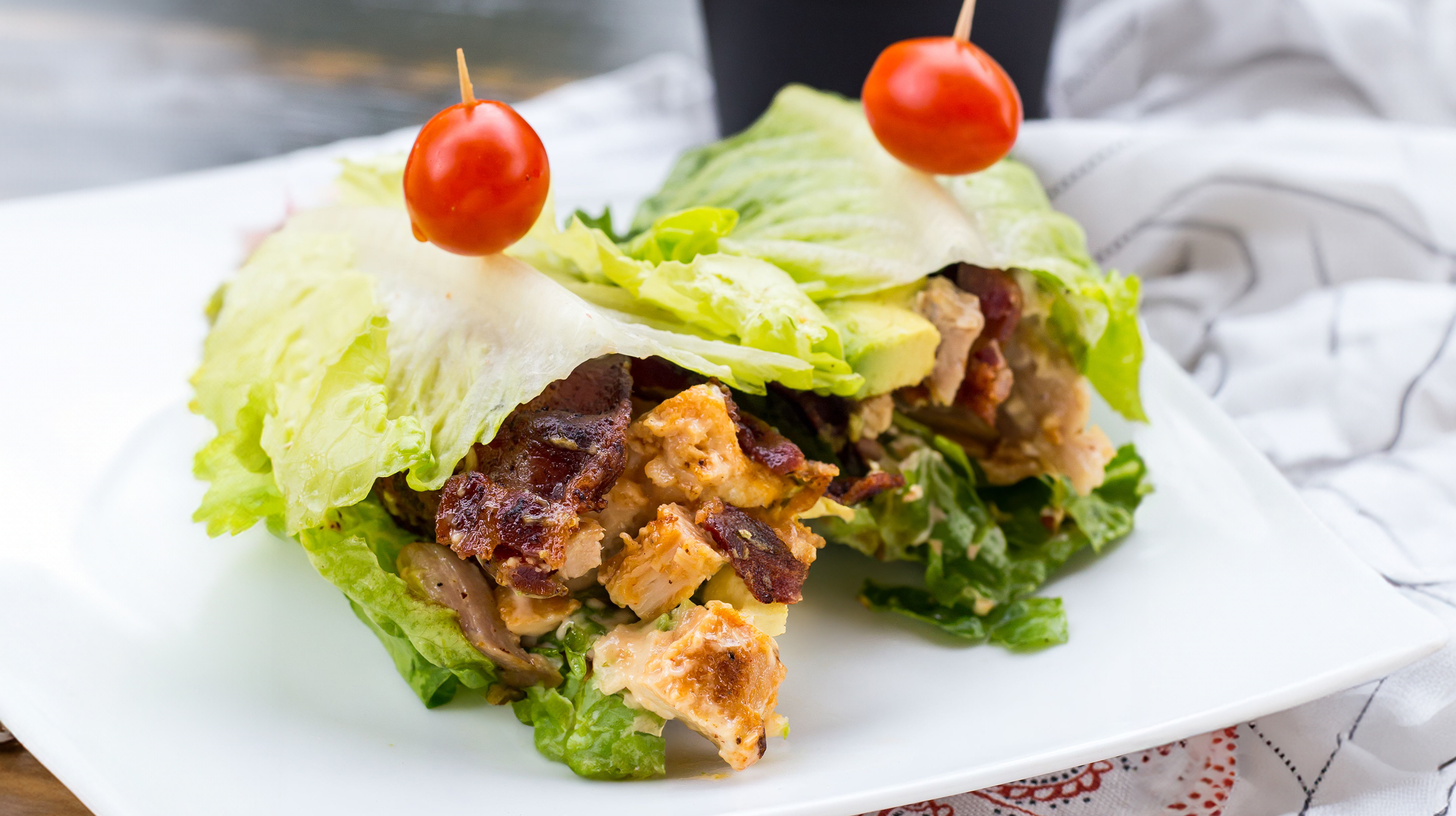 Caramelized Onion Turkey Lettuce Wraps
