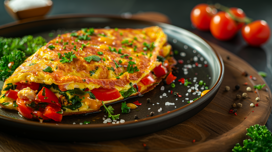 Mango Habanero Loaded Veggie Omelette