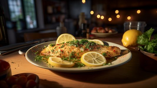 Image of spicy garlic parmesan baked tilapia.