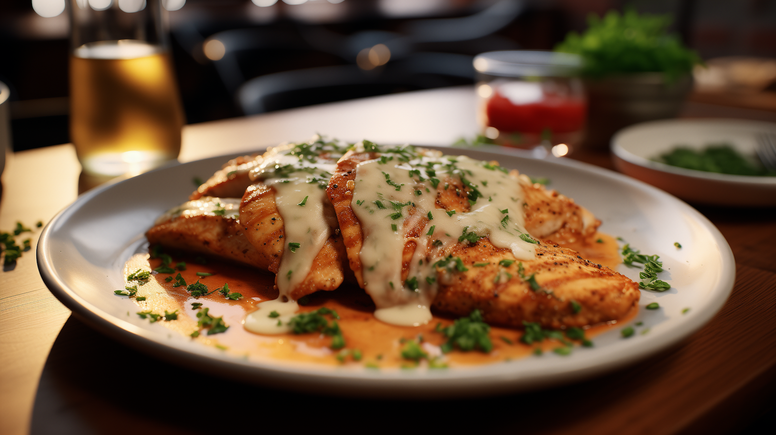 Image of spicy garlic parmesan chicken breast.