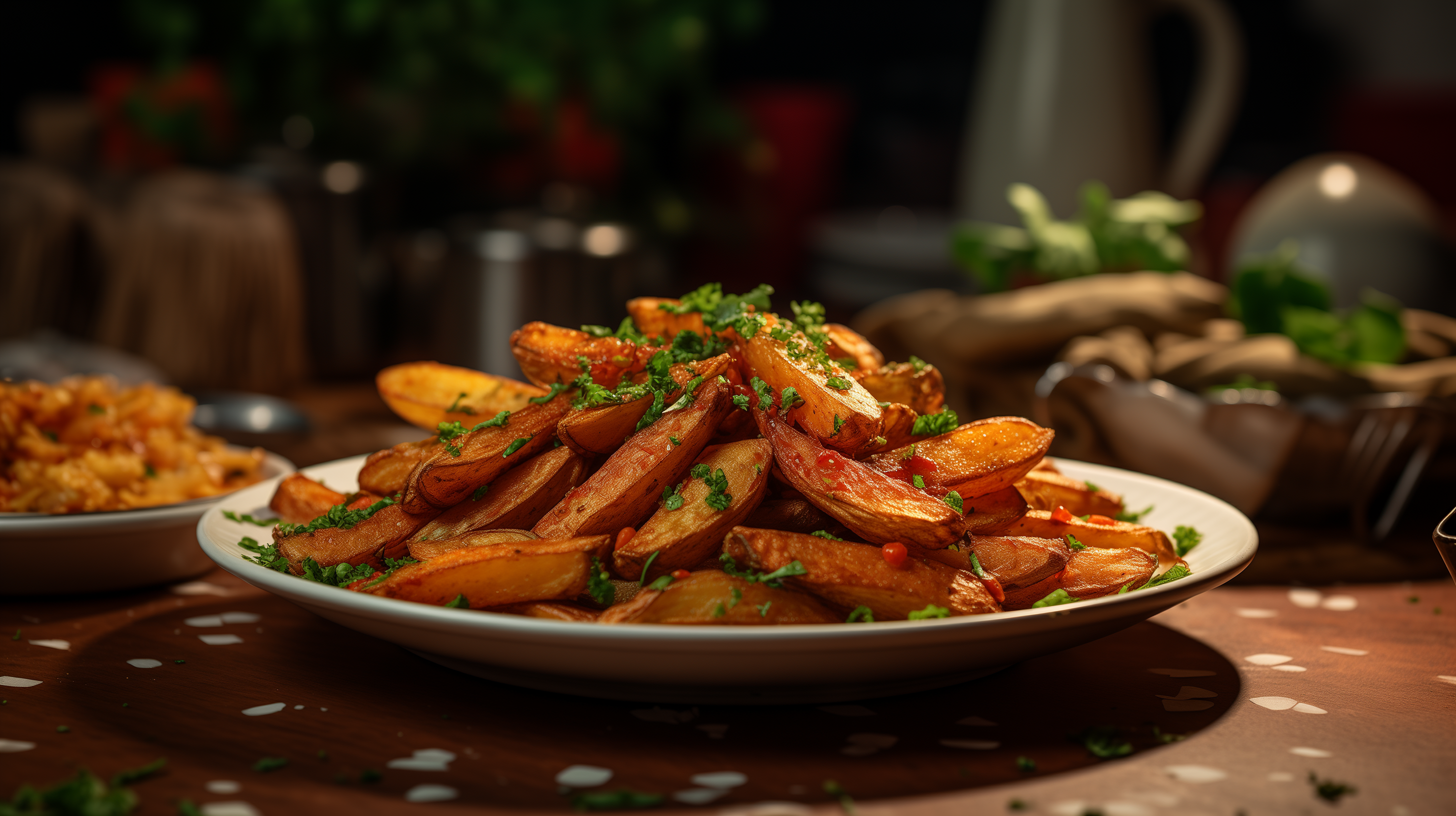 Image of sriracha-flavored russet potato fries.