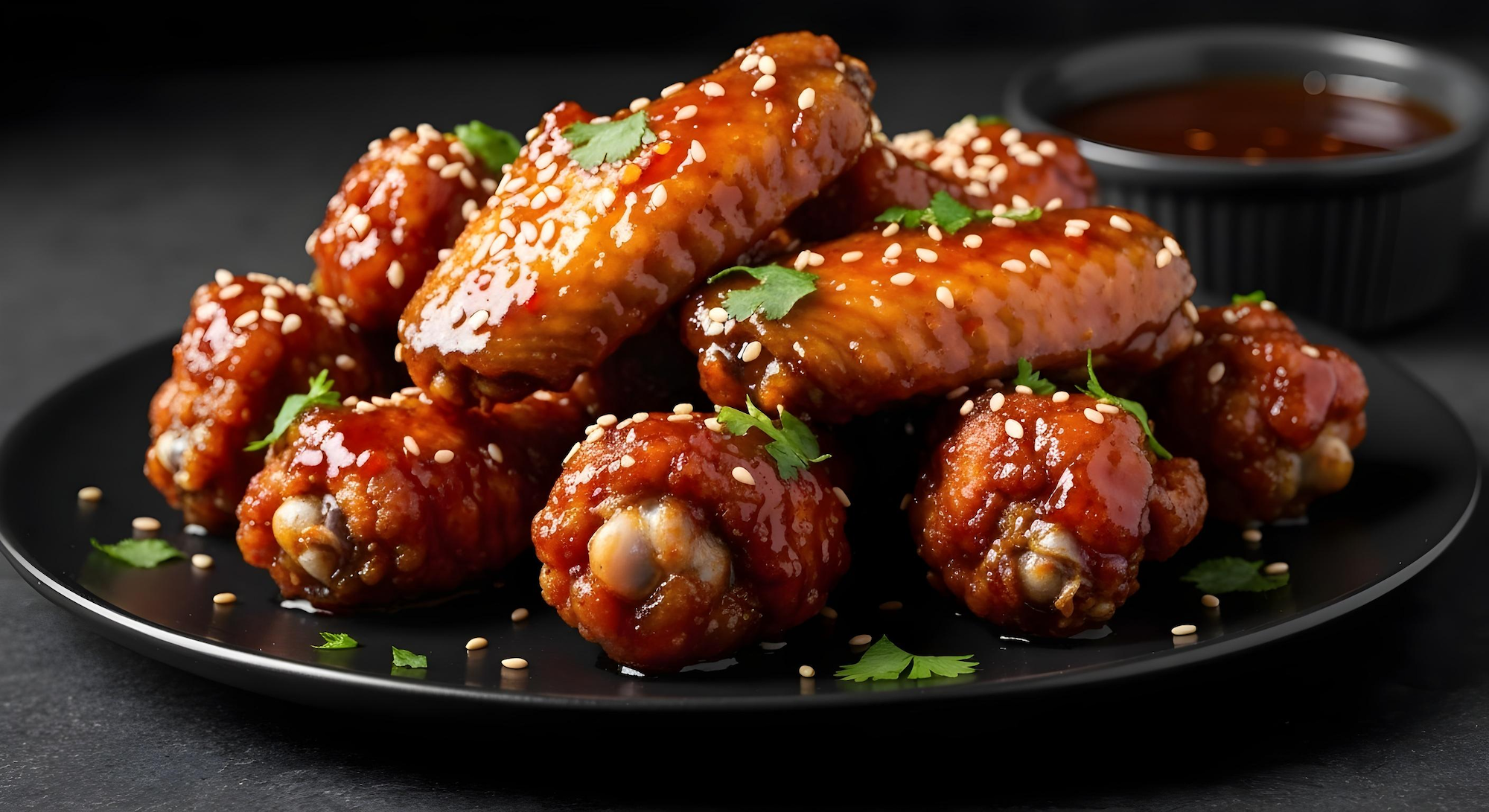 Air Fryer Sticky Ginger Wings