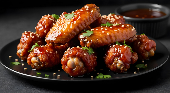 Air Fryer Sticky Ginger Wings
