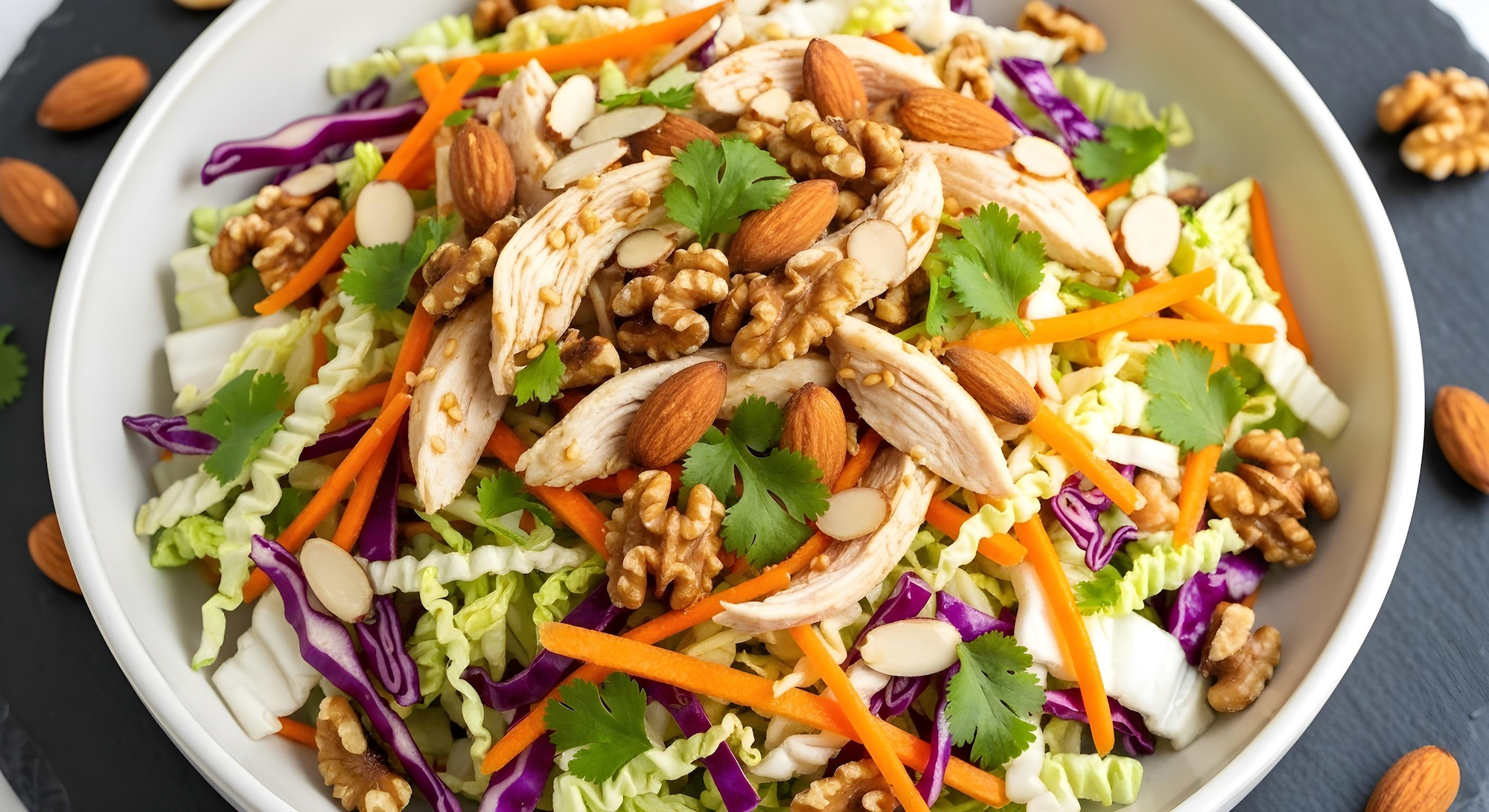 Asian-Inspired Nutty Chicken Salad