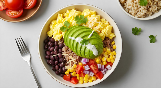 Brown Rice & Avocado Breakfast Bowl