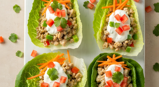 Creamy Southwest Ranch Turkey Lettuce Wraps