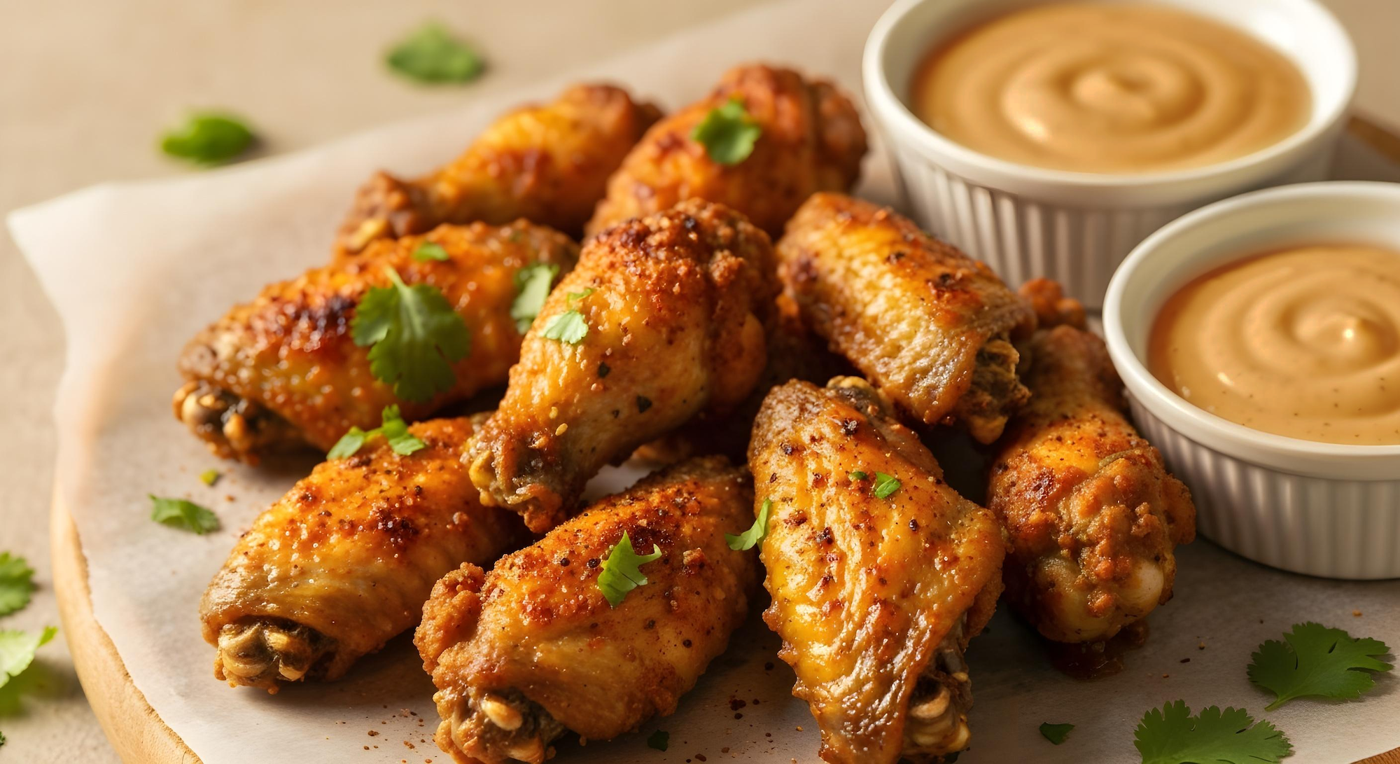 Crispy Baked Southwest Ranch Chicken Wings