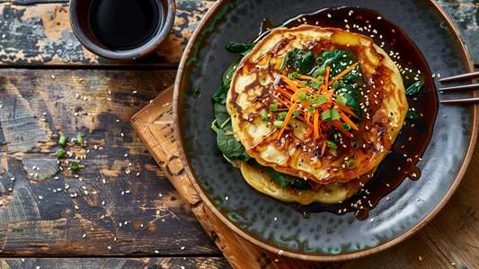 Ginger Scallion Chickpea Flour Pancakes