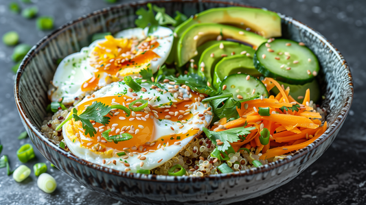 Hearty Sesame Ginger Breakfast Bowls