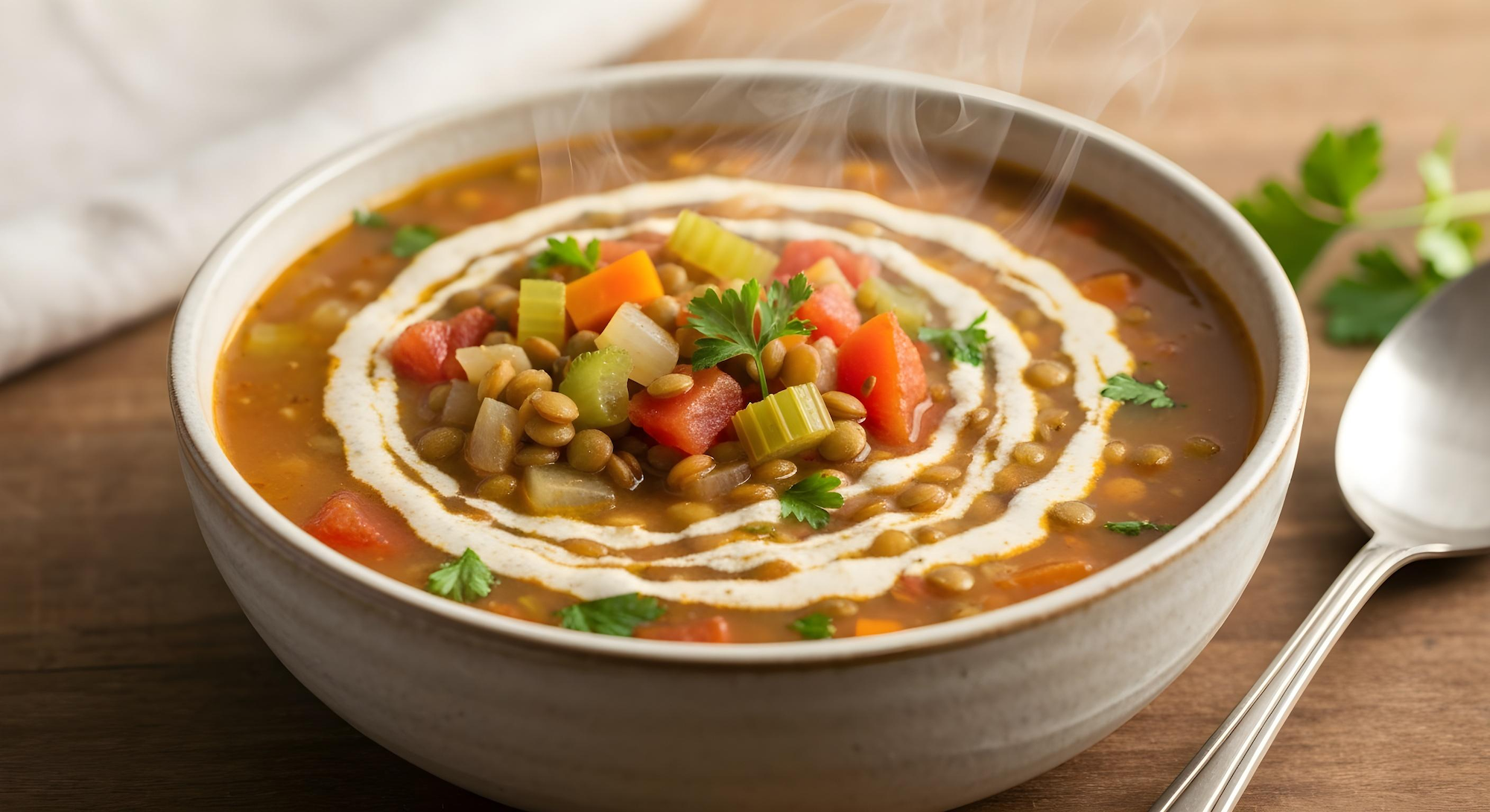 Hearty Southwest Ranch Lentil & Vegetable Soup