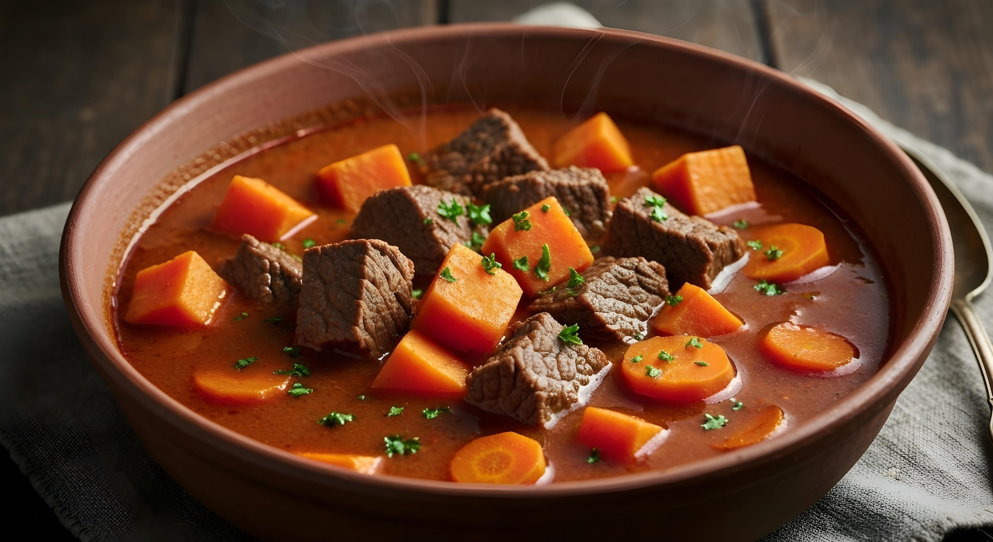 Loaded Beef and Sweet Potato Stew