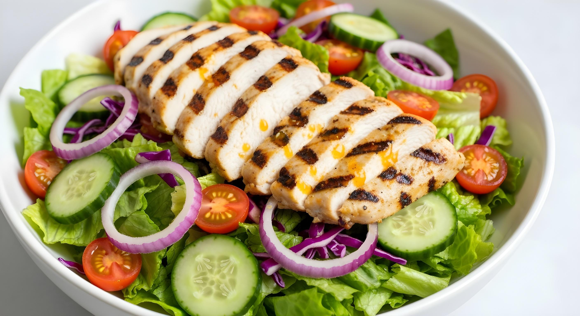 Mango Habanero Grilled Chicken & Vegetable Salad