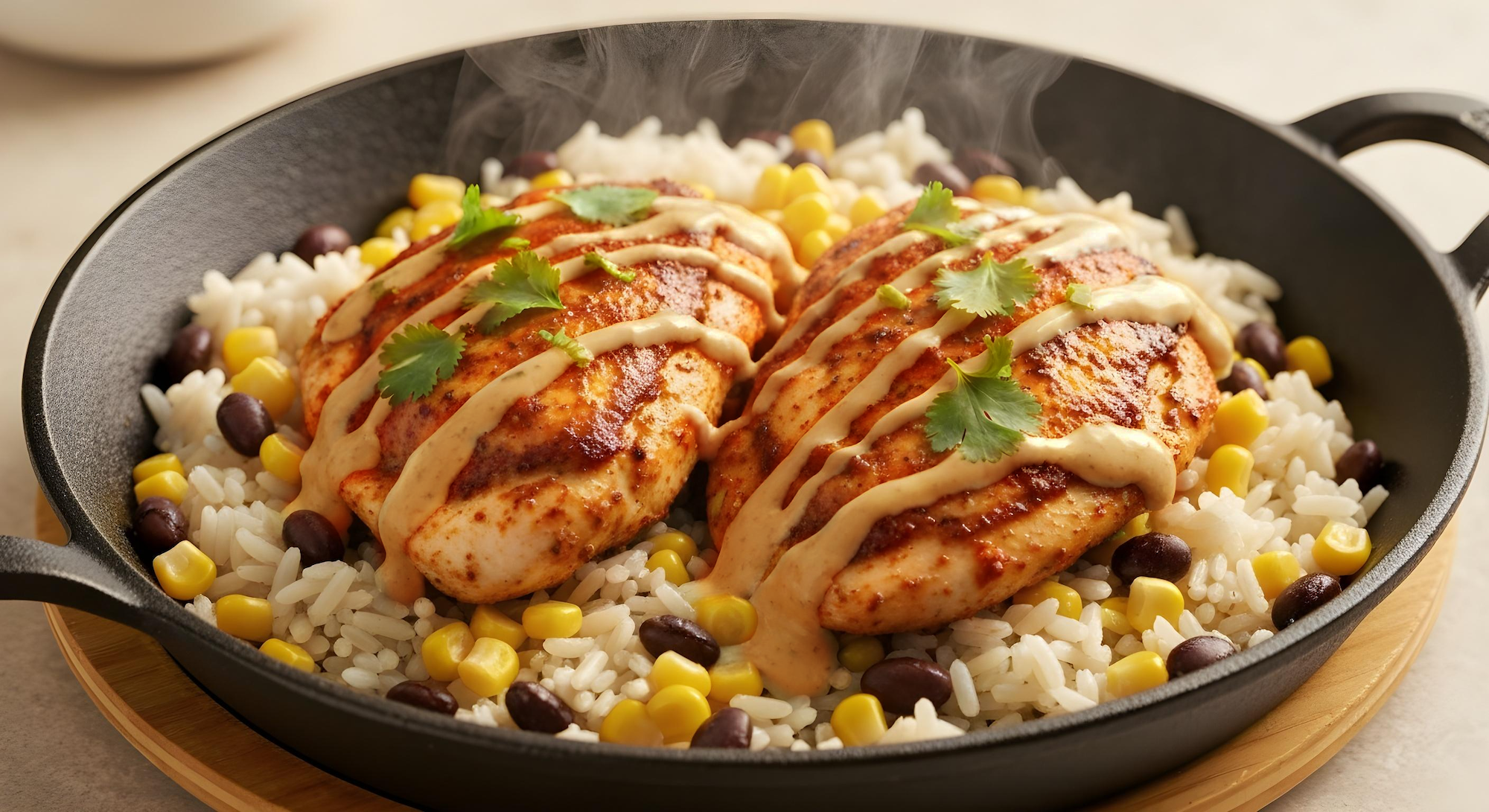 One-Pan Southwest Ranch Chicken & Rice