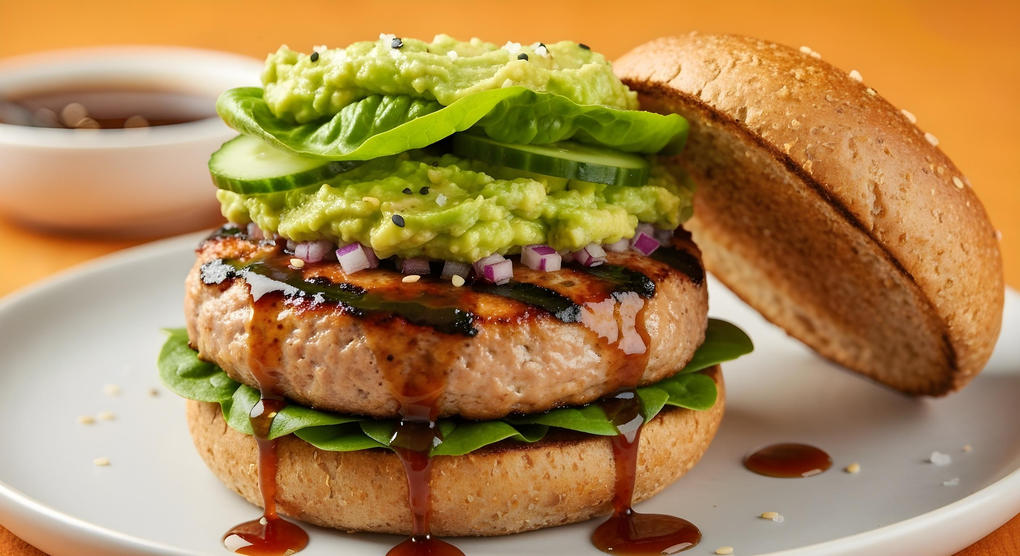 Sesame Ginger Turkey & Avocado Burgers