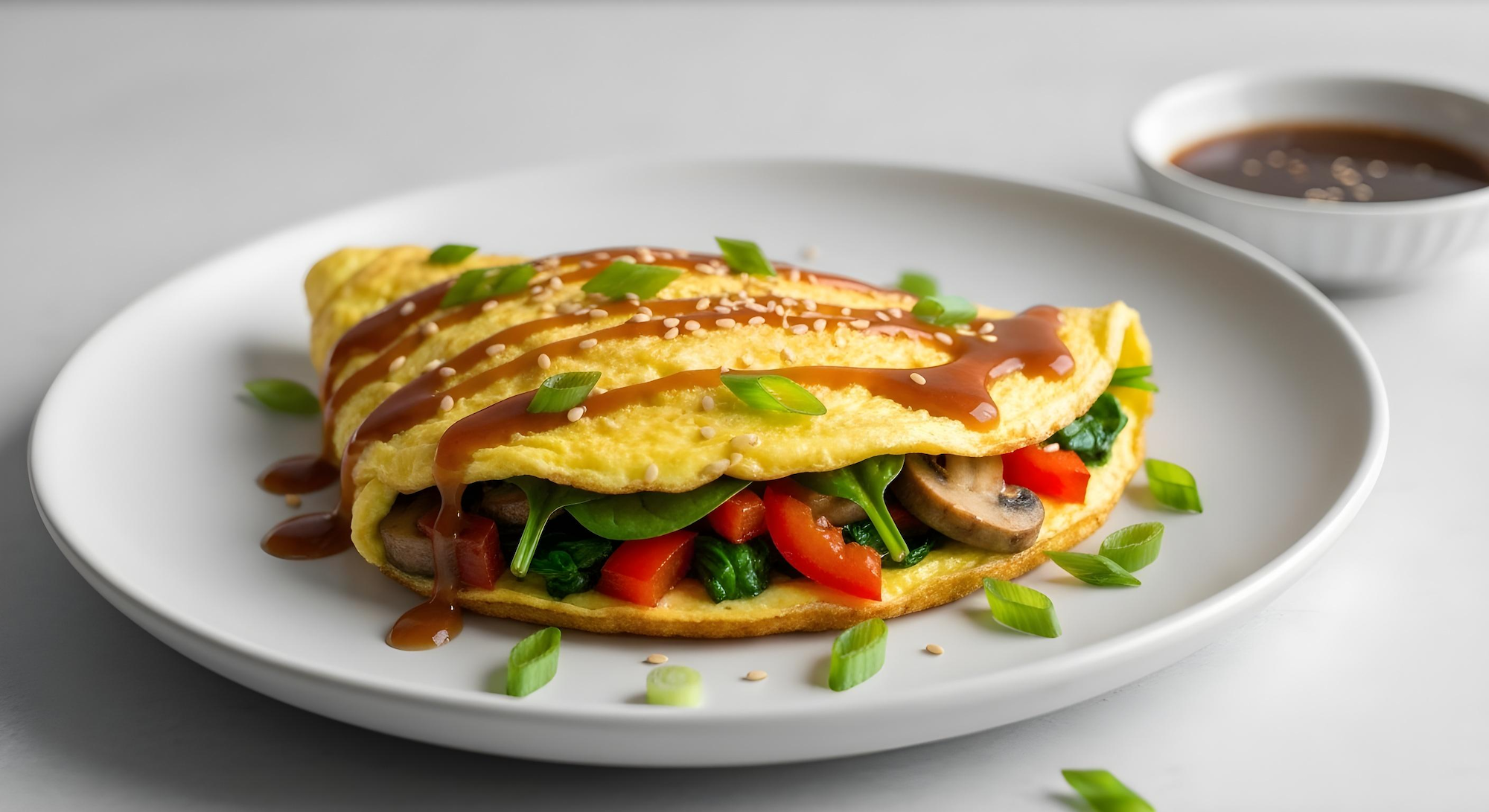 Sesame Ginger Veggie Omelette