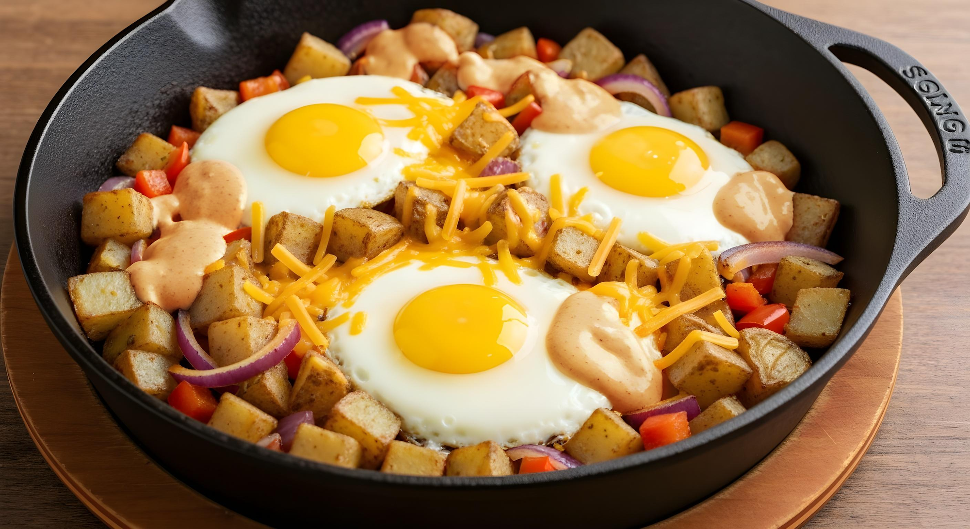 Southwest Ranch Breakfast Potato Skillet