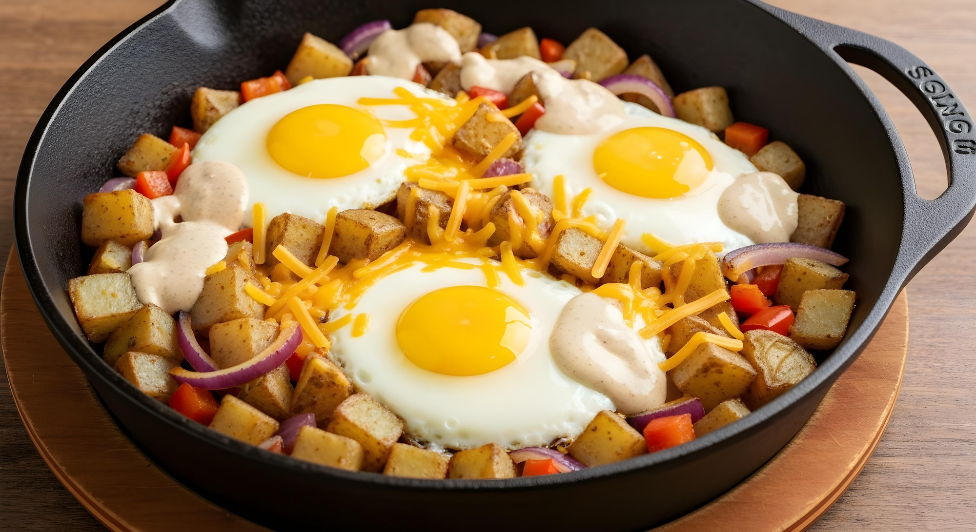 Southwest Ranch Breakfast Potato Skillet