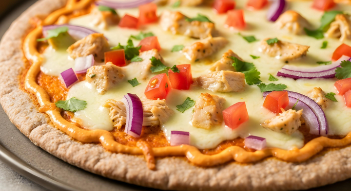 Southwest Ranch Chicken Pita Pizza