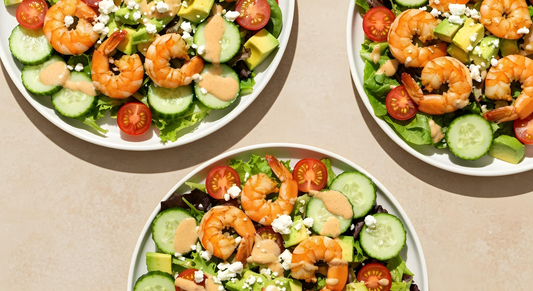 Southwest Ranch Shrimp & Avocado Salad