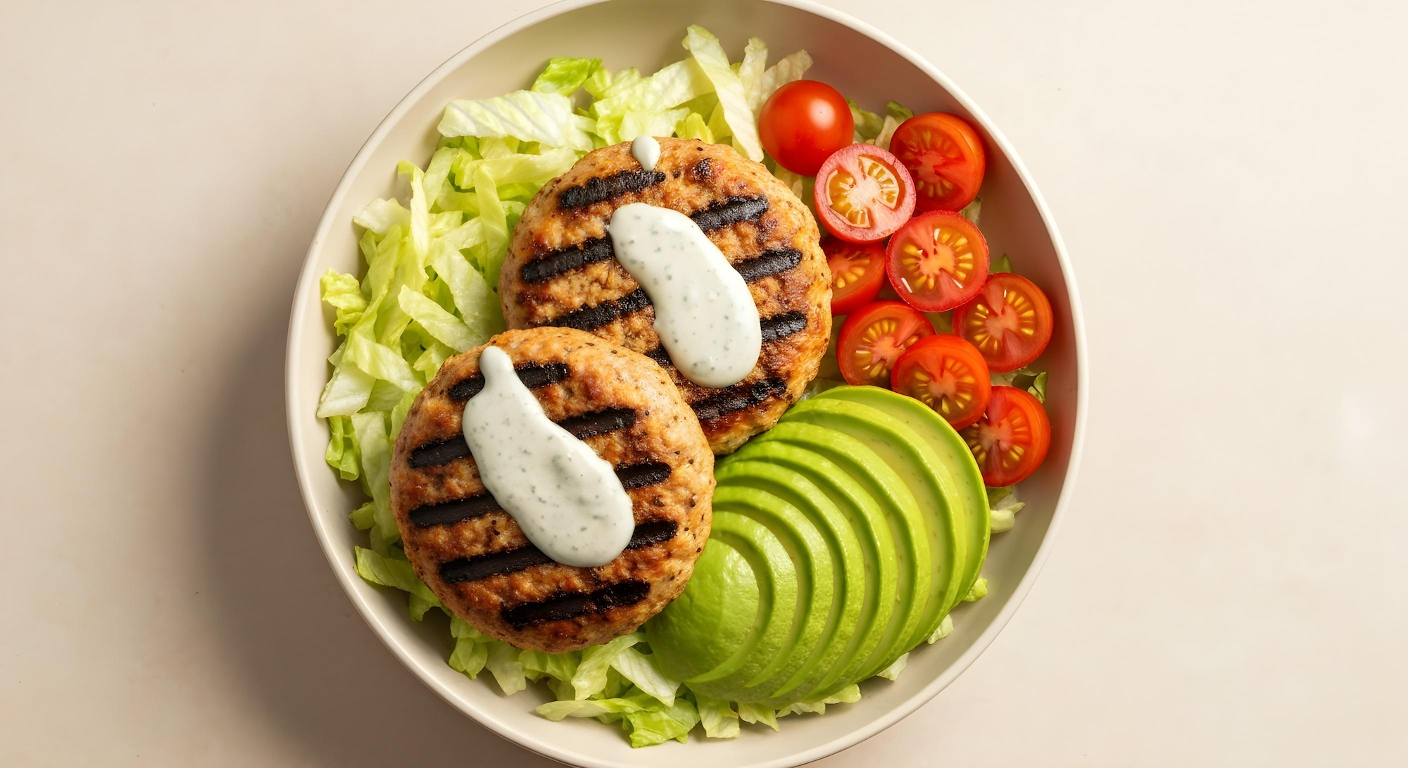Southwest Ranch Turkey Burger Bowl