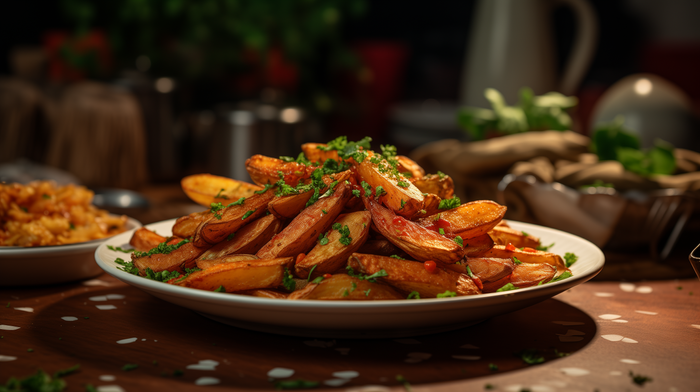 Sriracha-Flavored Russet Potato Fries