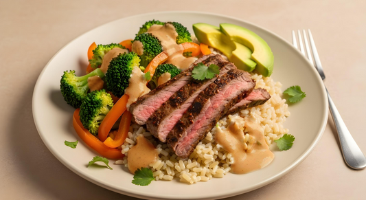 Steak & Veggie Southwest Ranch Power Plate