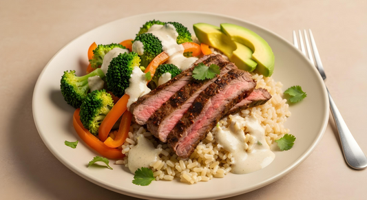 Steak & Veggie Southwest Ranch Power Plate